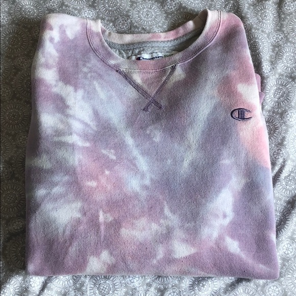 Champion Sweaters - Tie dyed champion pullover.